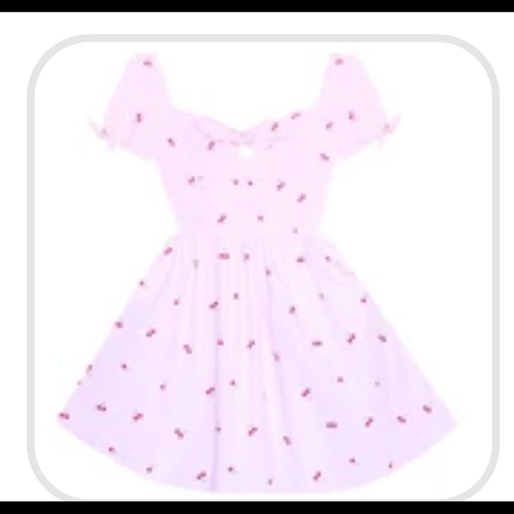 Adorable Bonne Chance cherry dress w cutouts